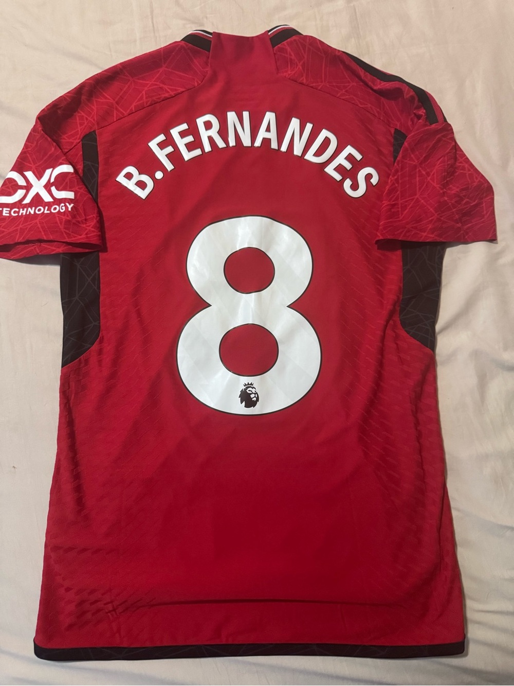 Adidas Match Issue Manchester United Red Bruno Fernandes #8 Football Jersey sz M
